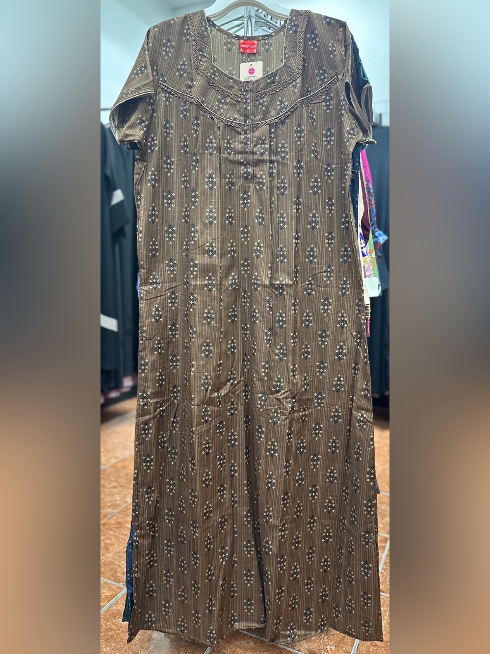Cotton Blend Women’s Ladies Indian Nightie Night Gown Maxi Dress Sleep Wear